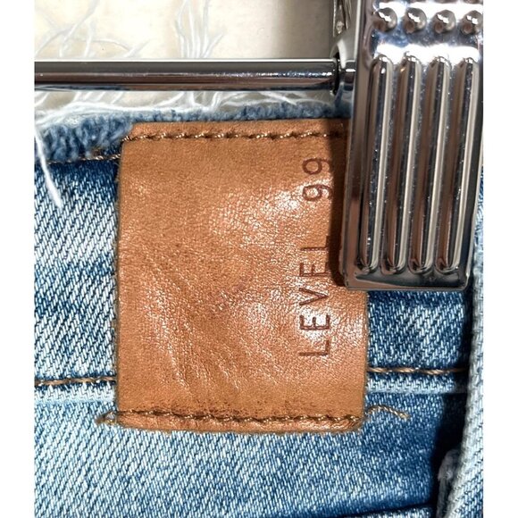 Level 99 Anthropologie Adrian High Rise Kick Flare Jeans 28 raw hem - Picture 8 of 10